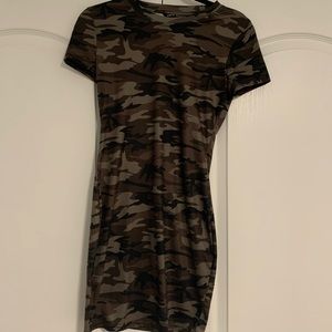 SHEIN Form Fitted Camo Dress